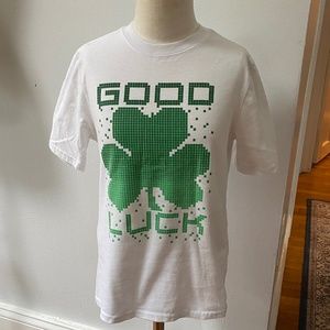 Saint Patricks Day Digitized Good Luck T-shirt